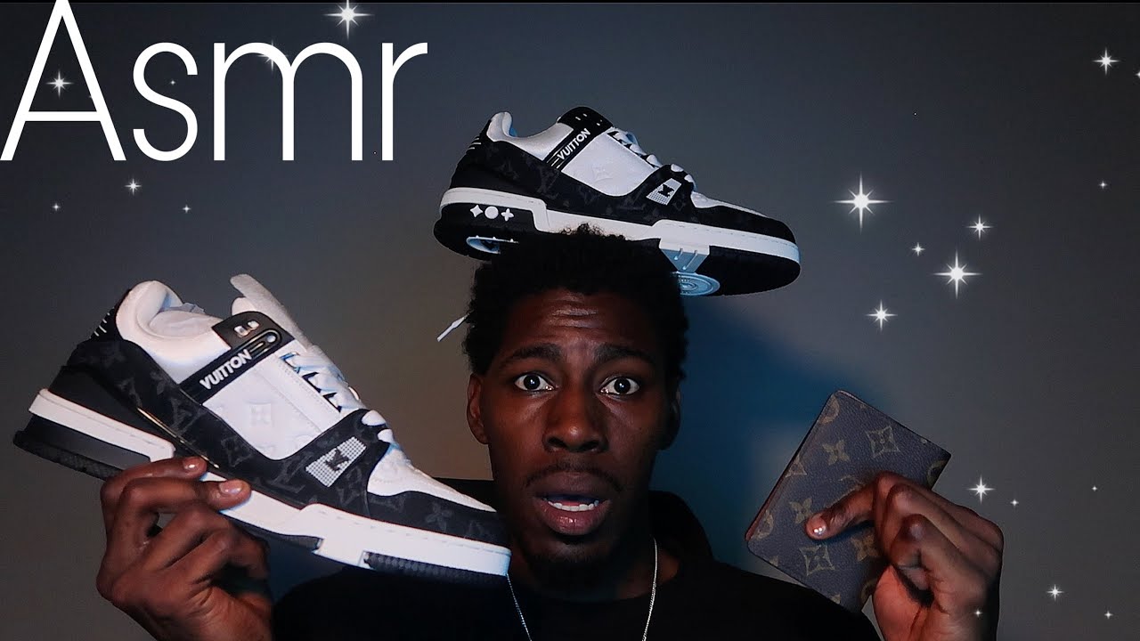 ASMR| Louis Vuitton shoe unboxing😴👟(amazing tingles)