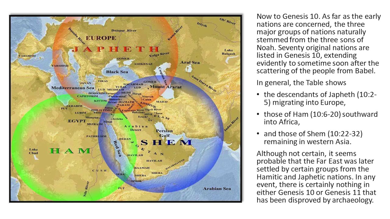 The Line Of Adam After The Flood