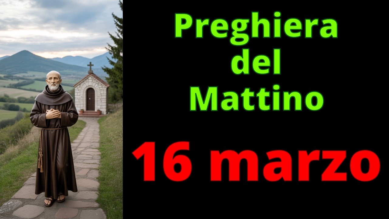 PREGHIERA del MATTINO - SAN FRANCESCO - 16 marzo