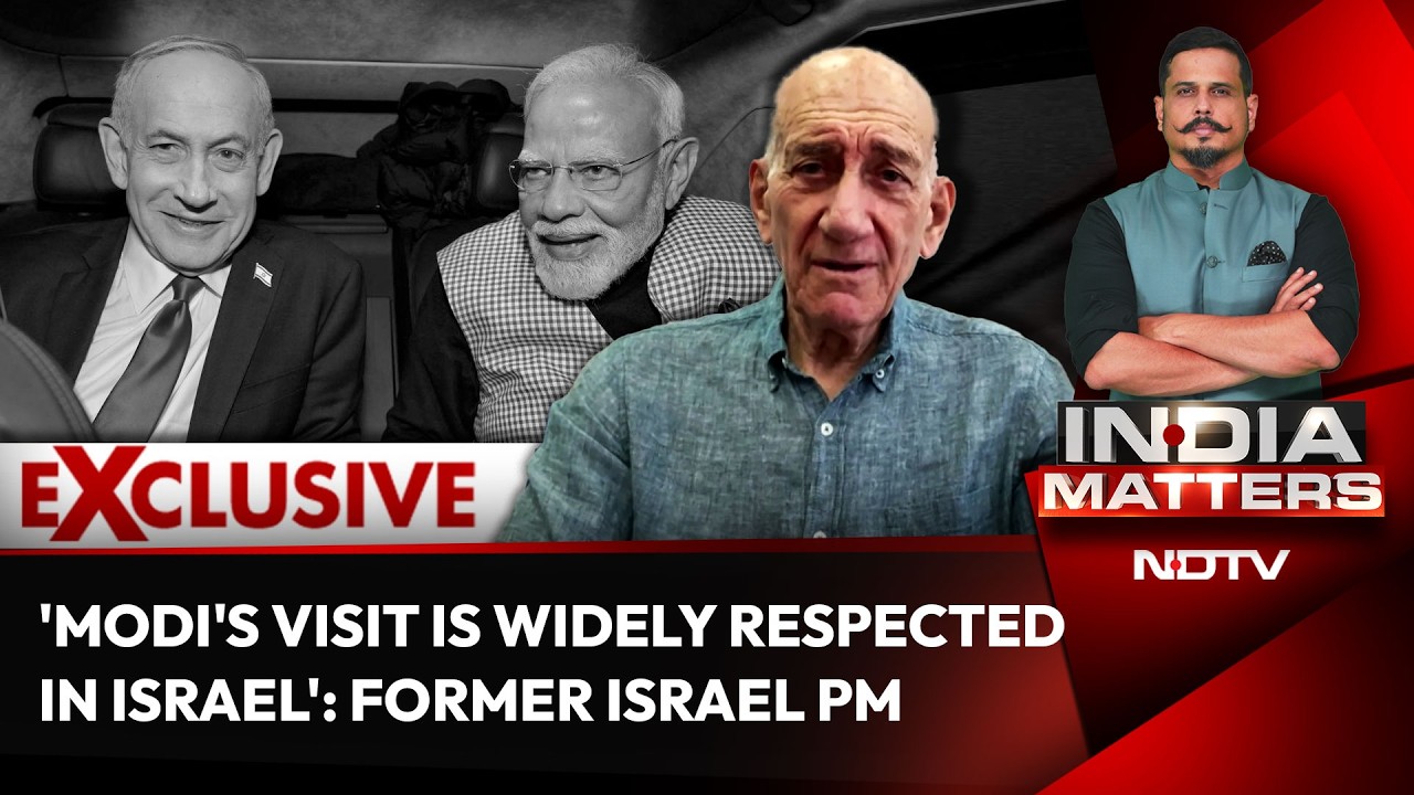 'Modi's Visit Is Widely Respected in Israel': Former Israel PM Ehud Olmert on India-Israel Ties