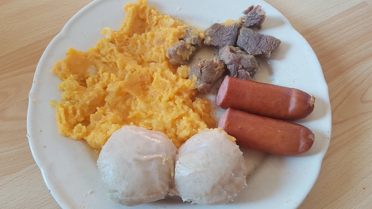 Fjordland Potato Dumplings With Salted Meat, Vossa Sausage and Mashed Rutabaga