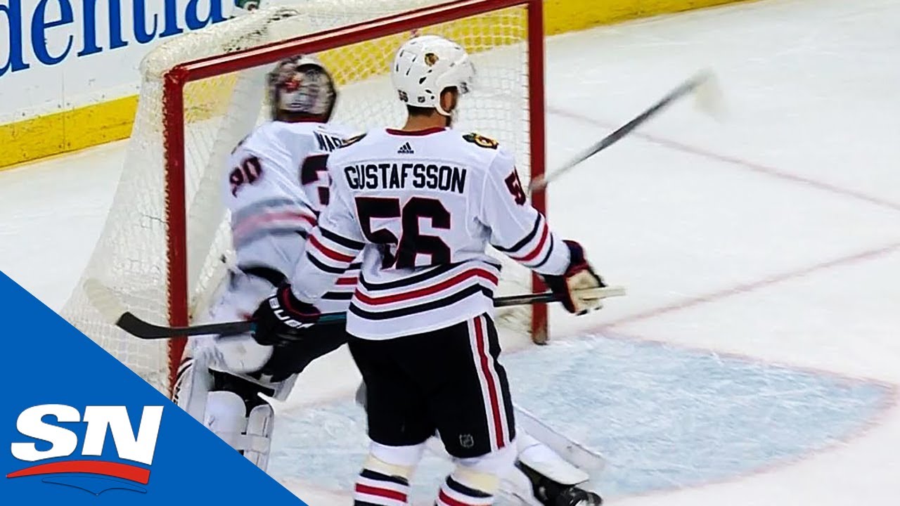 Cam Ward Smashes Stick After Giving Up Five Straight Goals To Devils