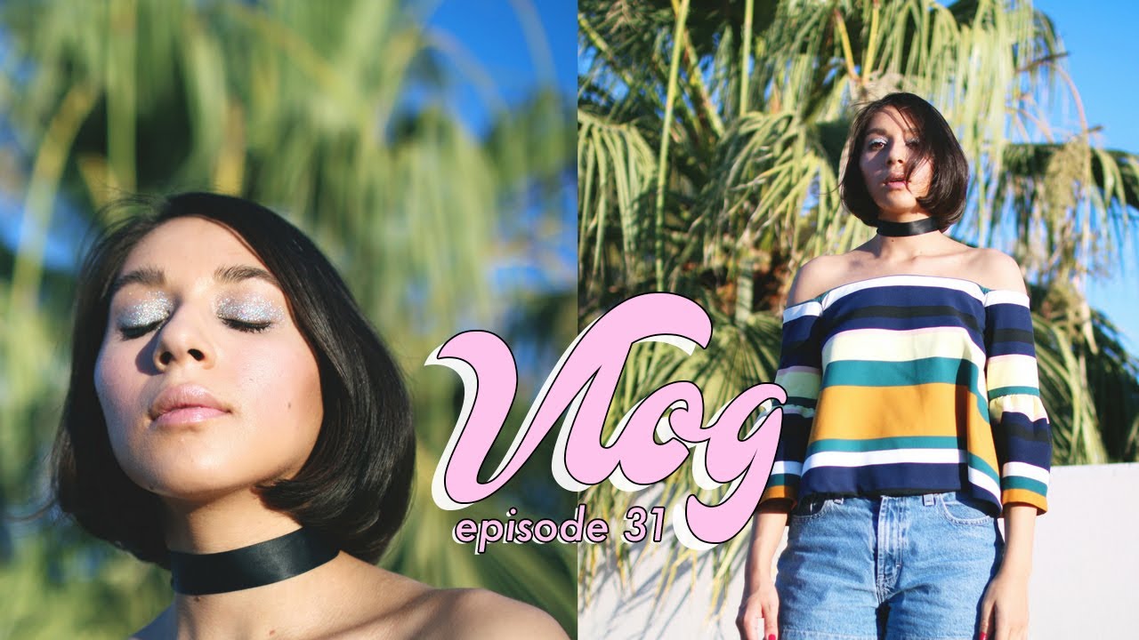 SEMI DAILY-ISH VLOG | MAGAZINE REVIEW & GLITTER MAKEUP