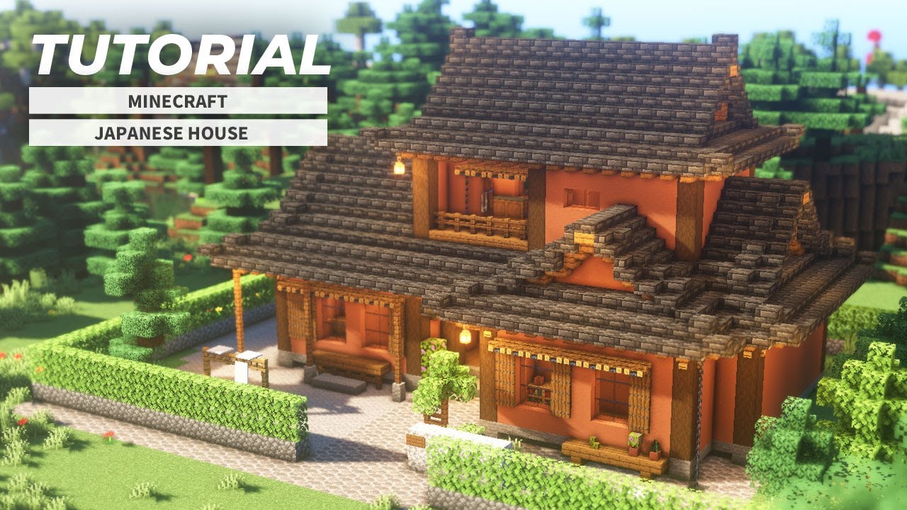 [Minecraft] How to build a Japanese house _ 和風の家の作り方