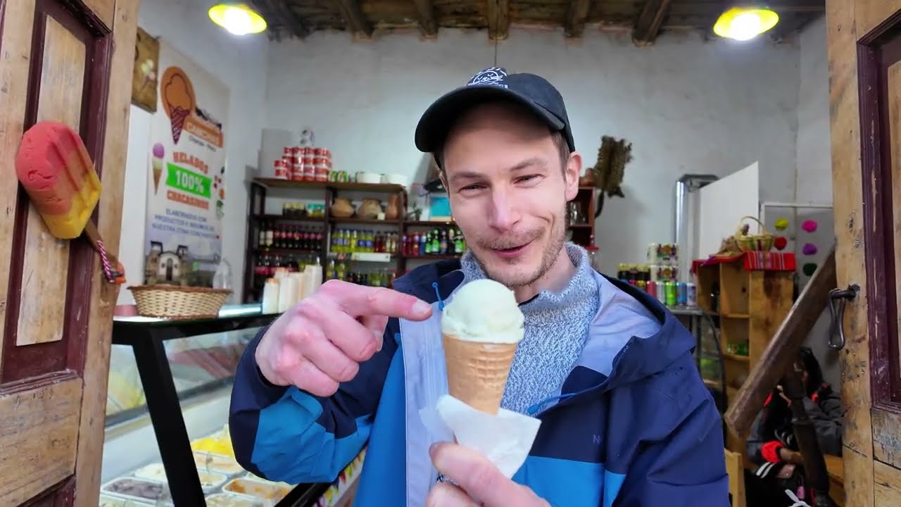 El helado MÁS EXÓTICO que he probado en mi VIDA 😱 CHACAS 🇵🇪