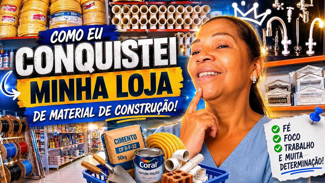 🔨 COMO CONQUISTEI A MINHA LOJA DE MATERIAL DE CONSTRUÇÃO? + UM TOUR PELA LOJA 🧱