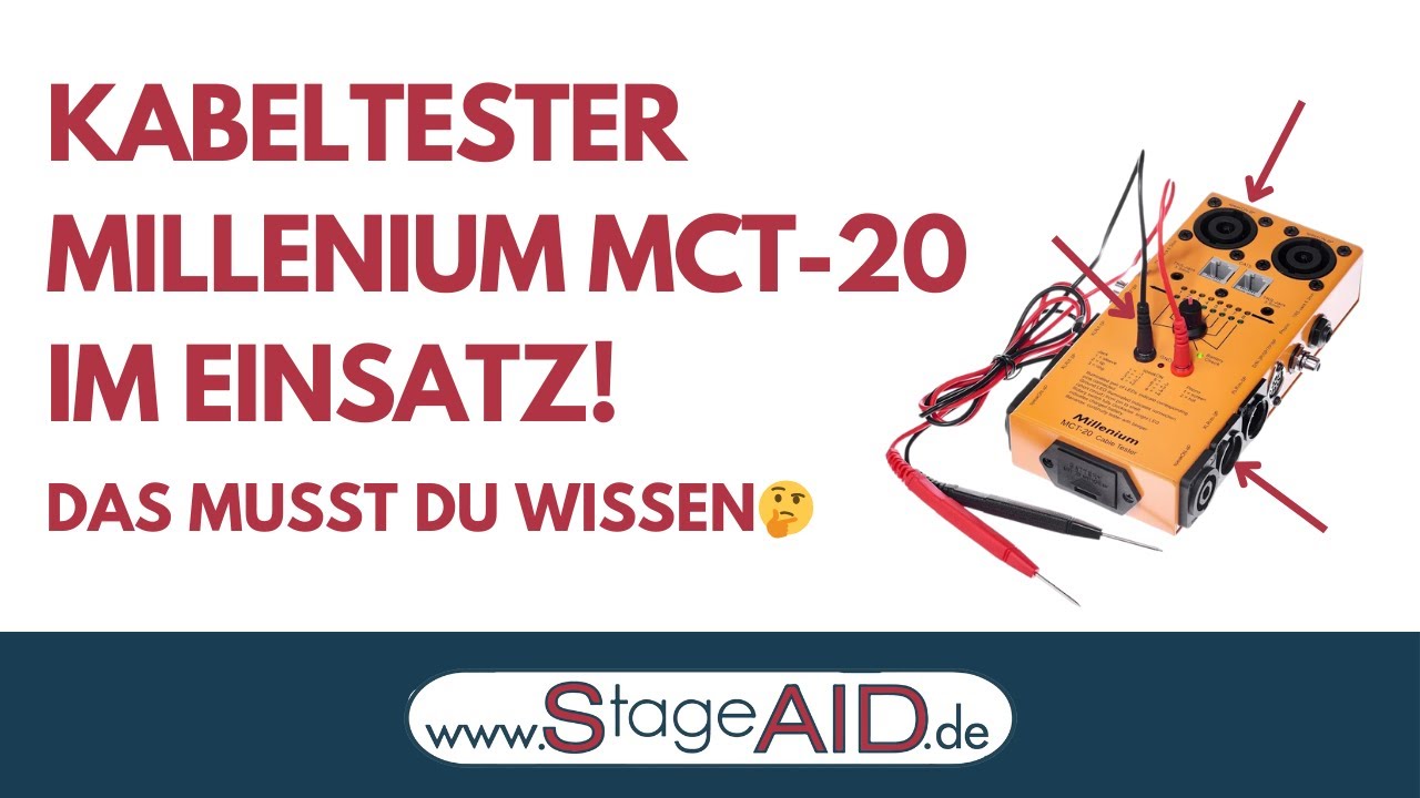 Kabeltester MILLENIUM MCT-20 im Einsatz - Darauf musst du achten!