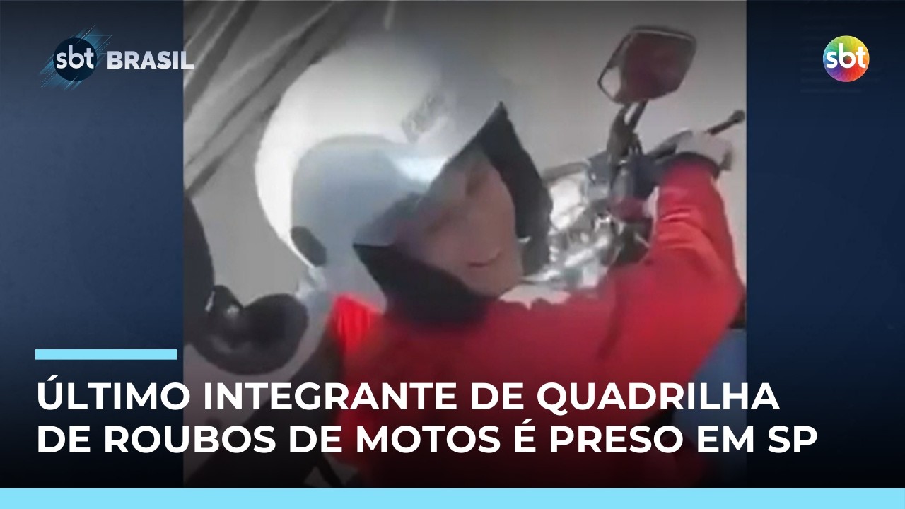 Polícia prende último integrante de quadrilha de roubos de motos de luxo em SP | #SBTBrasil