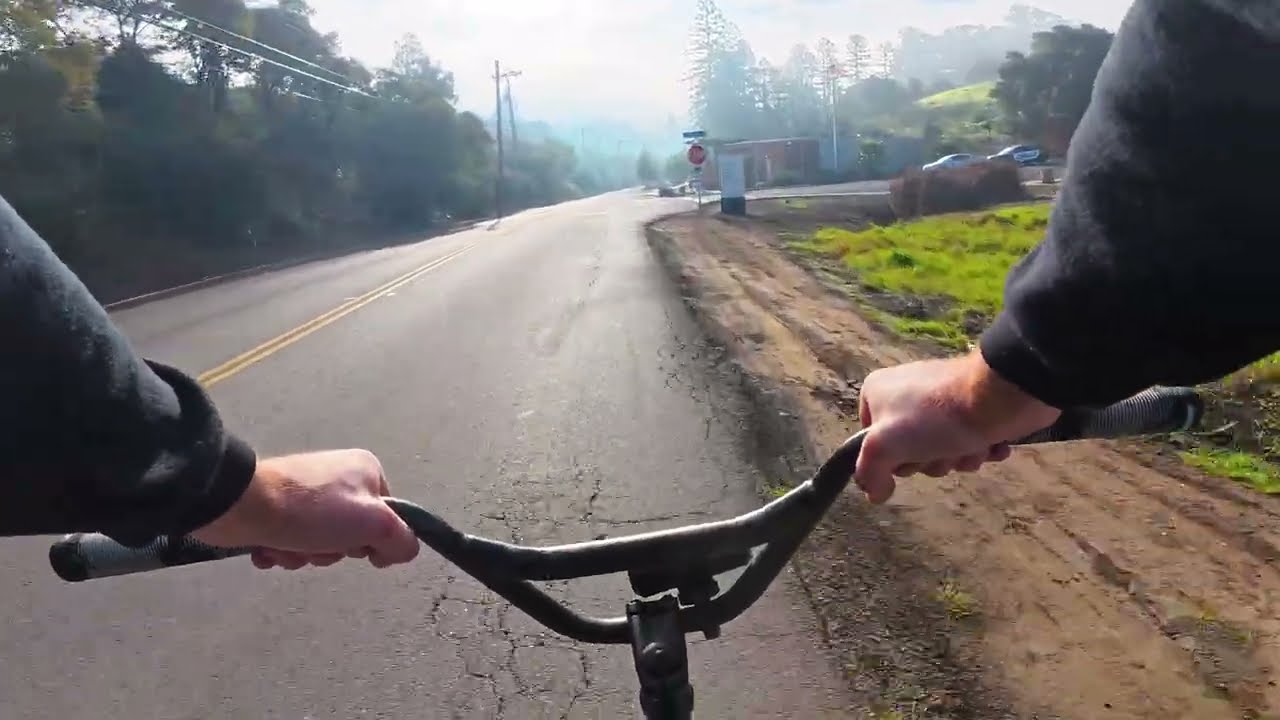 Riding my bike 