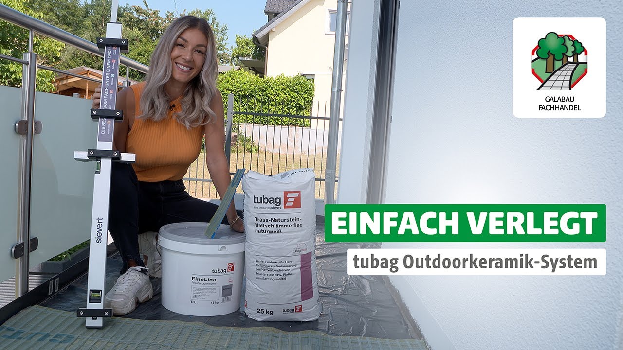 Einfach verlegt | tubag Outdoorkeramik-System