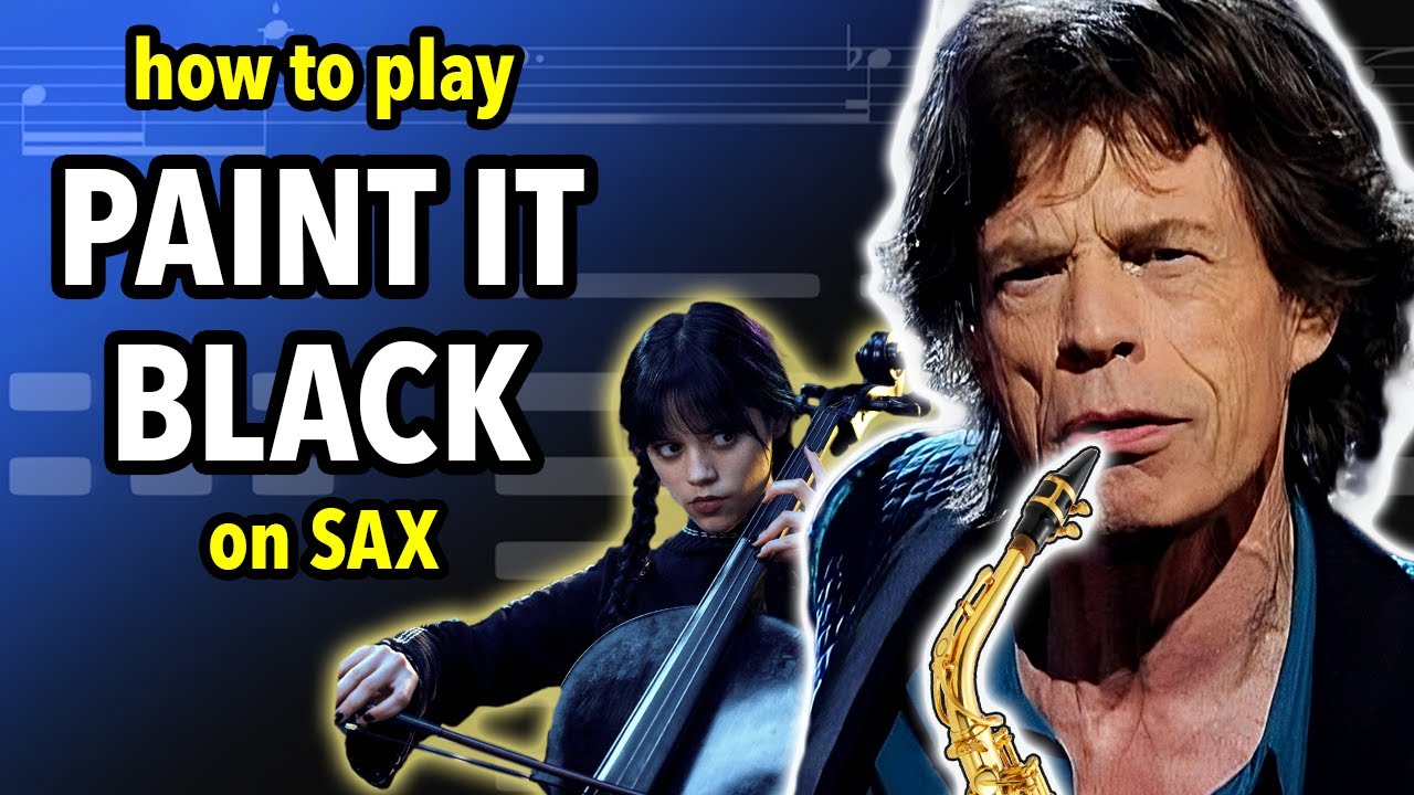 How to play Paint It Black on Sax | Saxplained