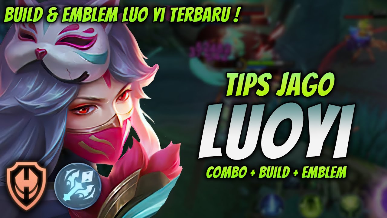 CARA MAIN LUO YI META TERBARU ! BUILD & EMBLEM LUO YI TERKUAT 2024 ! | LUO YI MID LANE GAMEPLAY