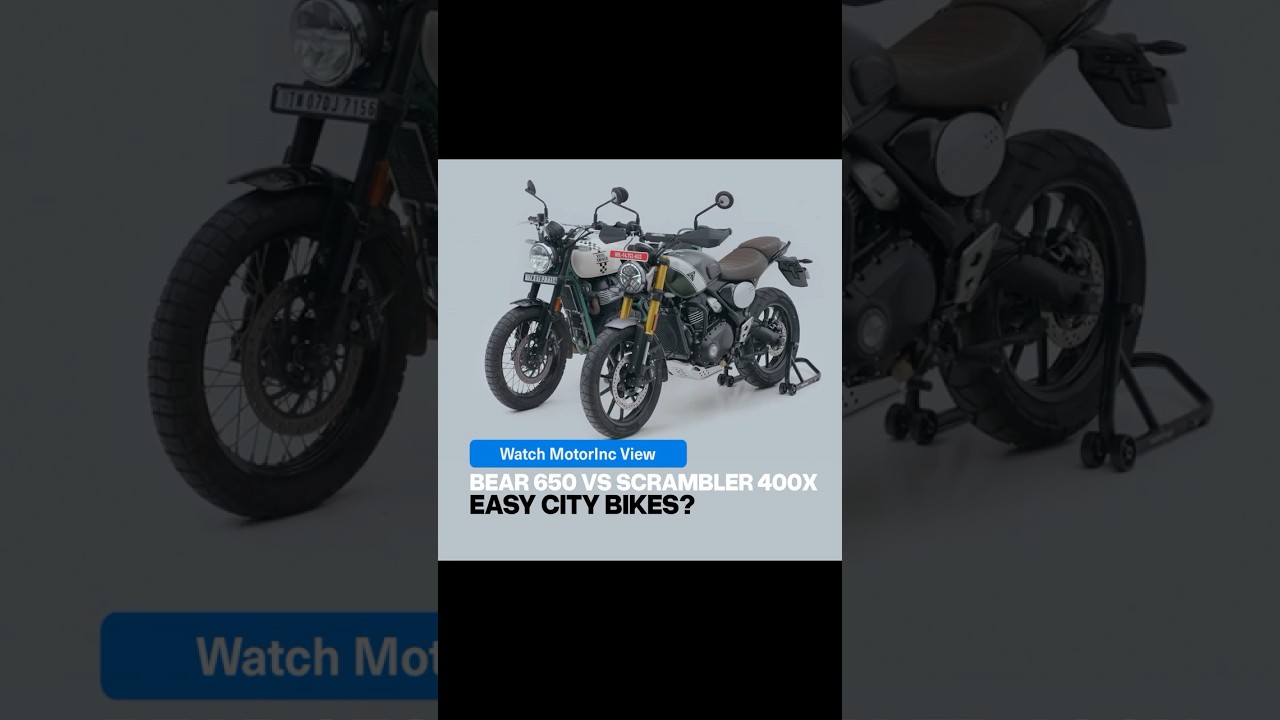 Royal Enfield Bear 650 vs Triumph Scrambler 400X | #MotorIncBalance