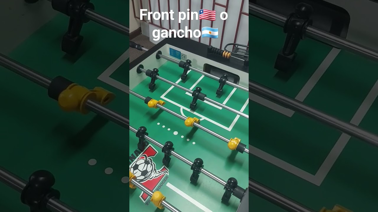 front pin o gancho  en mesa tornado  bolivia - futbolin tiro palmada