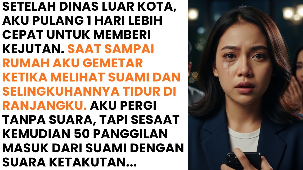 SAAT PULANG DARI DINAS LUAR KOTA LEBIH AWAL KU MELIHAT SUAMI TIDUR DGN PELAKOR DI RANJANGKU. KUBALAS