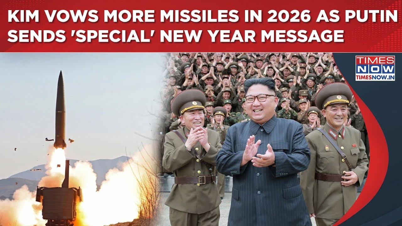 North Korea's Kim Jong Un Vows More Missiles in 2026 Even As Putin Sends 'Special' New Year Message