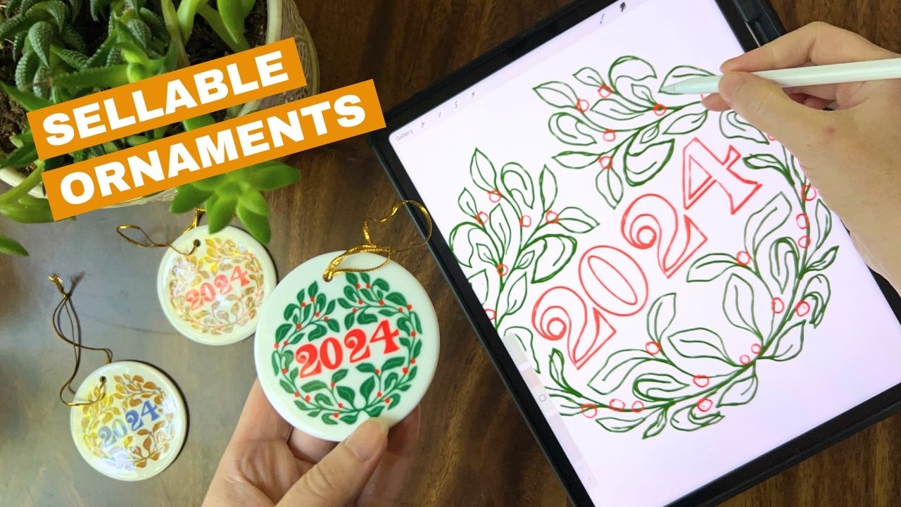 Create & Sell Personalized Holiday Ornaments Using Your iPad