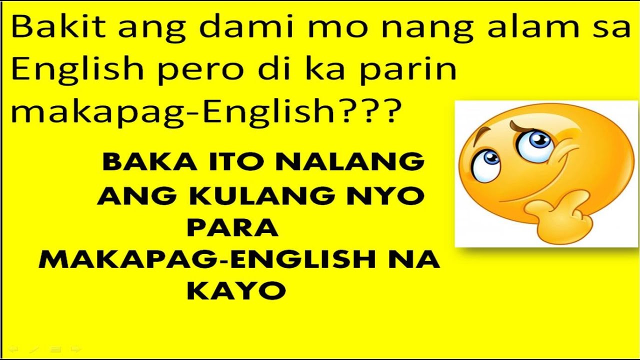 BAKA ITO NALANG ANG KAILANGAN NYO PARA MAKAPAG ENGLISH NA KAYO