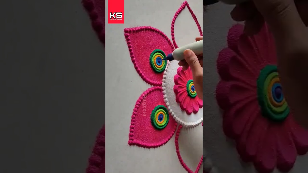 Best Rangoli Tricks by Sangeeta| Deepavali, Sankranti, Dhanteras and Diwali Simple Rangoli