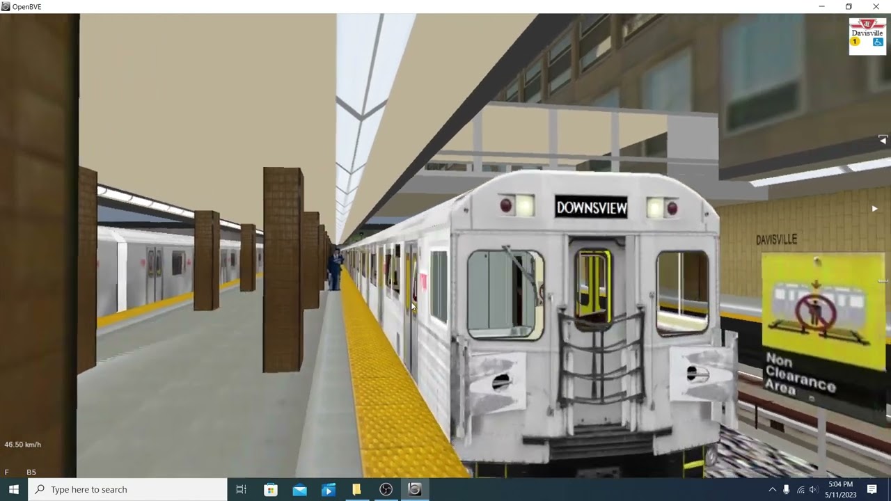 TTC Trains At Davisville (OpenBVE)
