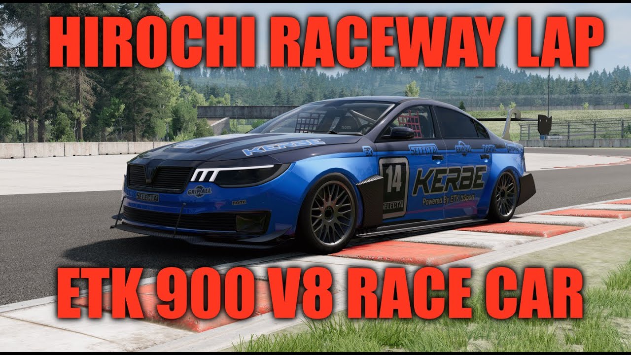 Hirochi Raceway lap in the ETK 900 Race Car (1:01.496) | BeamNG.Drive