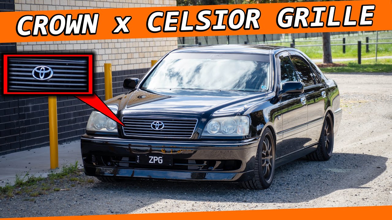 Installing a Custom TOYOTA CELSIOR Grille onto the TOYOTA CROWN JZS171!