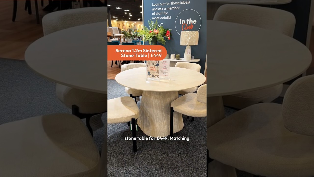 Travertine Effect Stone Top Table: Only &pound;449! #FurnitureOutlet