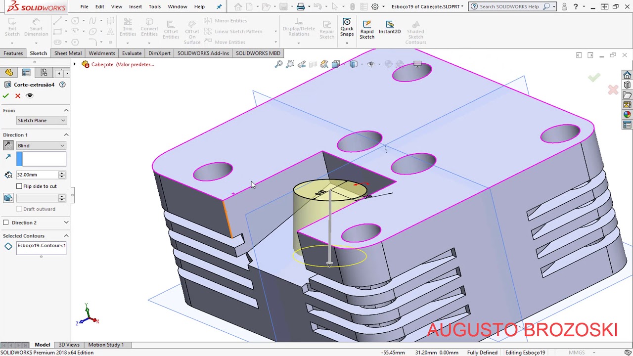 SOLIDWORKS RADIAL ENGINE ASSEMBLY 15 - 15 PART 05