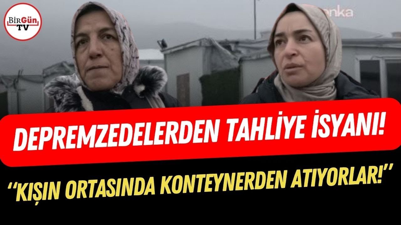 Malatya'da depremzedelerden tahliye isyanı! 
