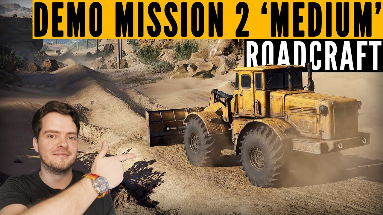 ИГРОВОЙ ПРОЦЕСС демо-версии RoadCraft: Расчистите путь (СРЕДНЯЯ сложность)