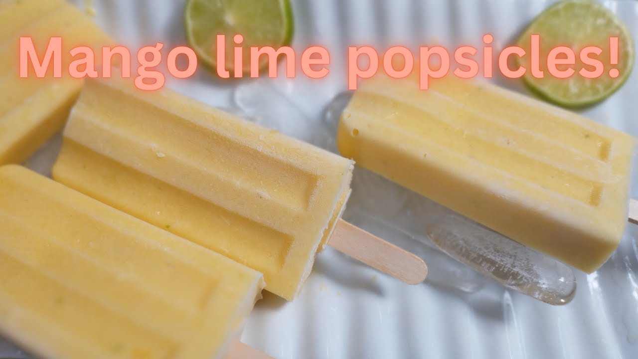 Mango lime popsicle recipe