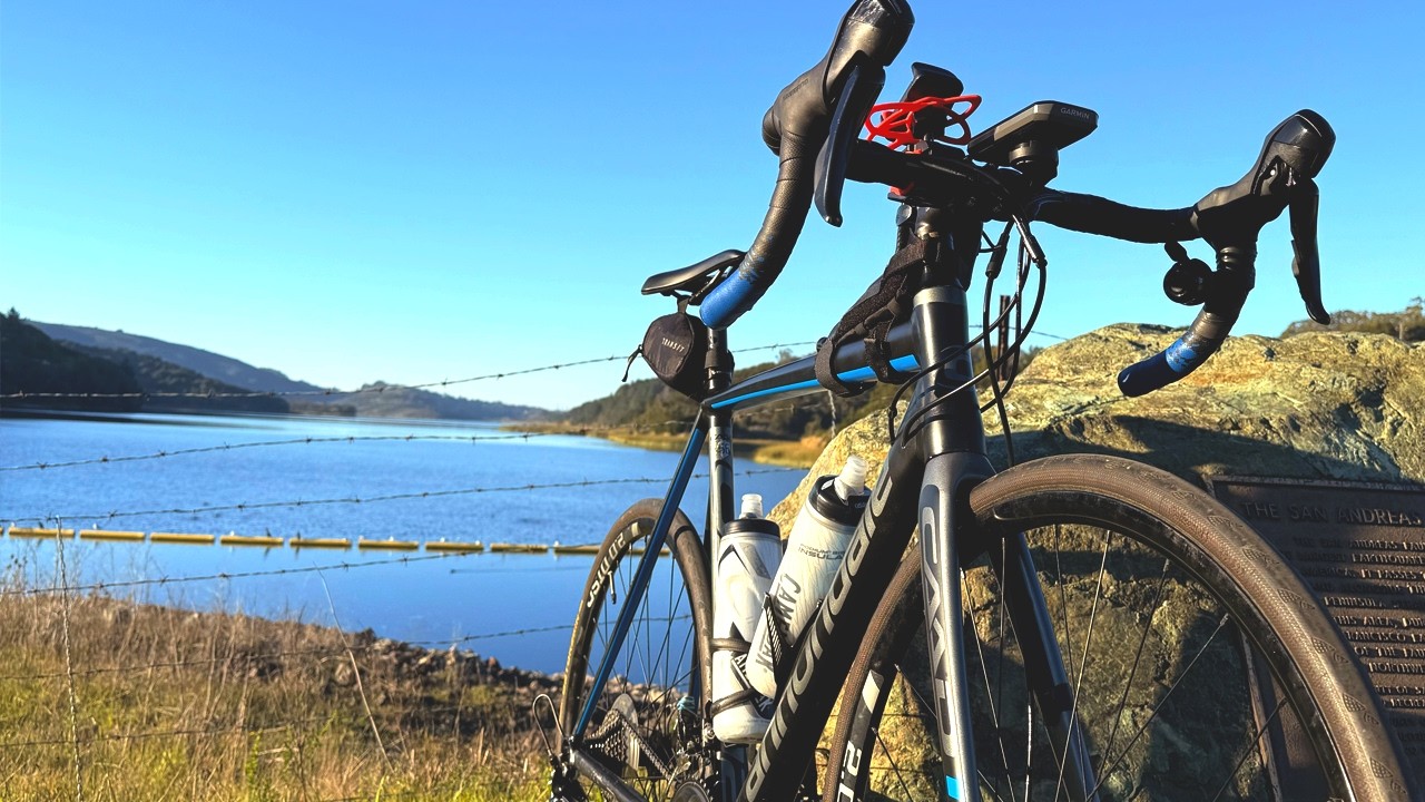 Scenic Bike Ride | Crystal Springs Reservoir | 4K 60FPS | Ambient Sound