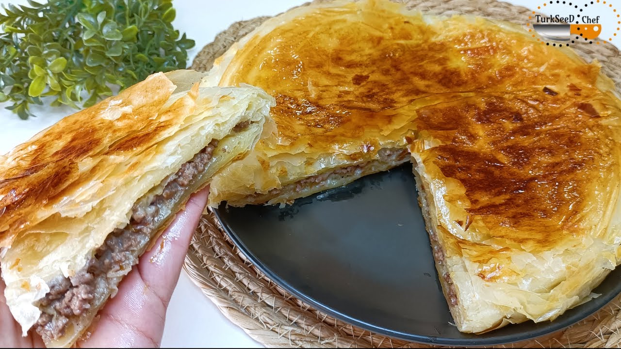 Турецкий борек с начинкой на сковороде (быстрый и простой рецепт)