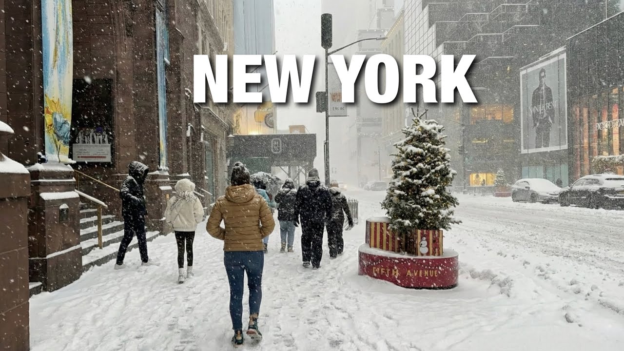 New York City Snow Walk LIVE Manhattan NYC Snowstorm 2025 (December 27, 2025)