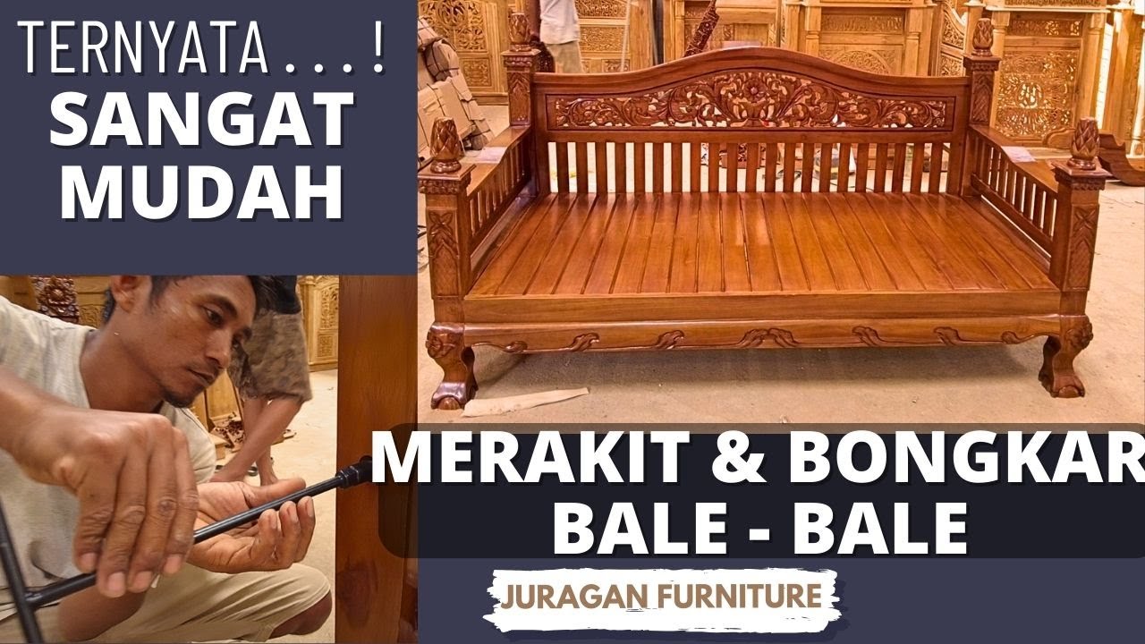 Bale Bale Rahwana | Jepara teak wood carving | How to disassemble and reassemble