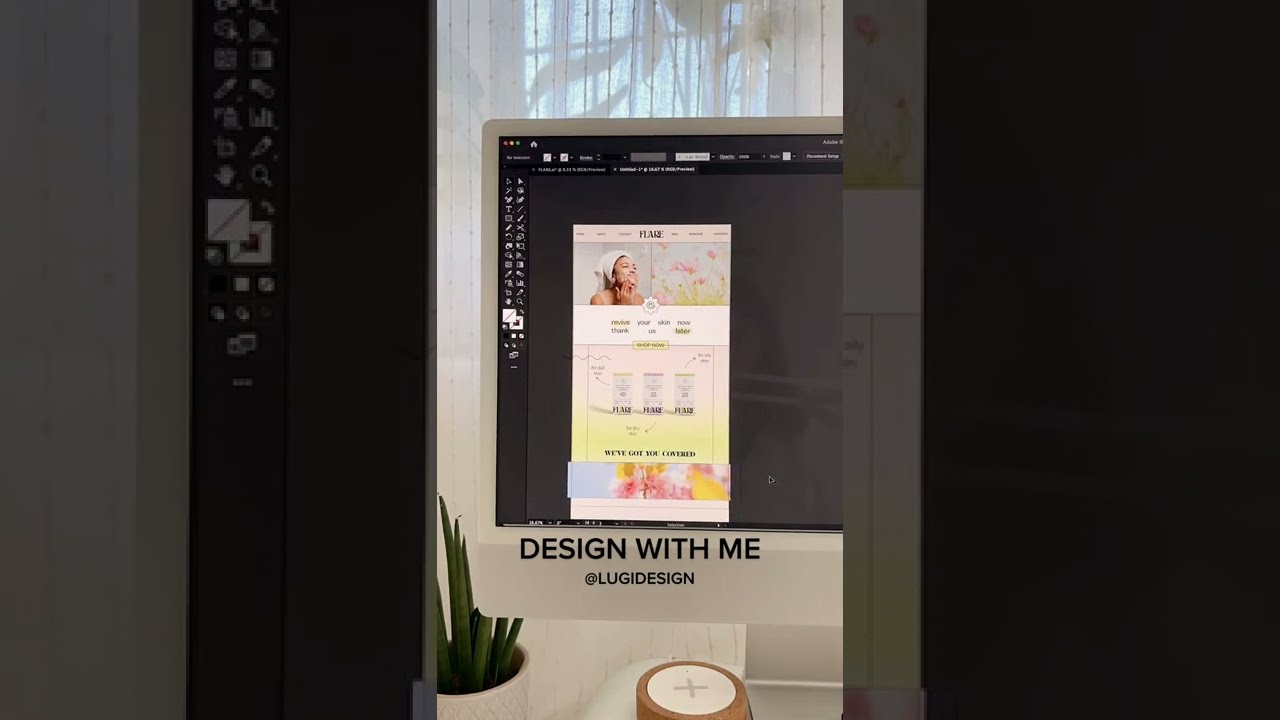 Website Design with Photoshop in 1 Minute