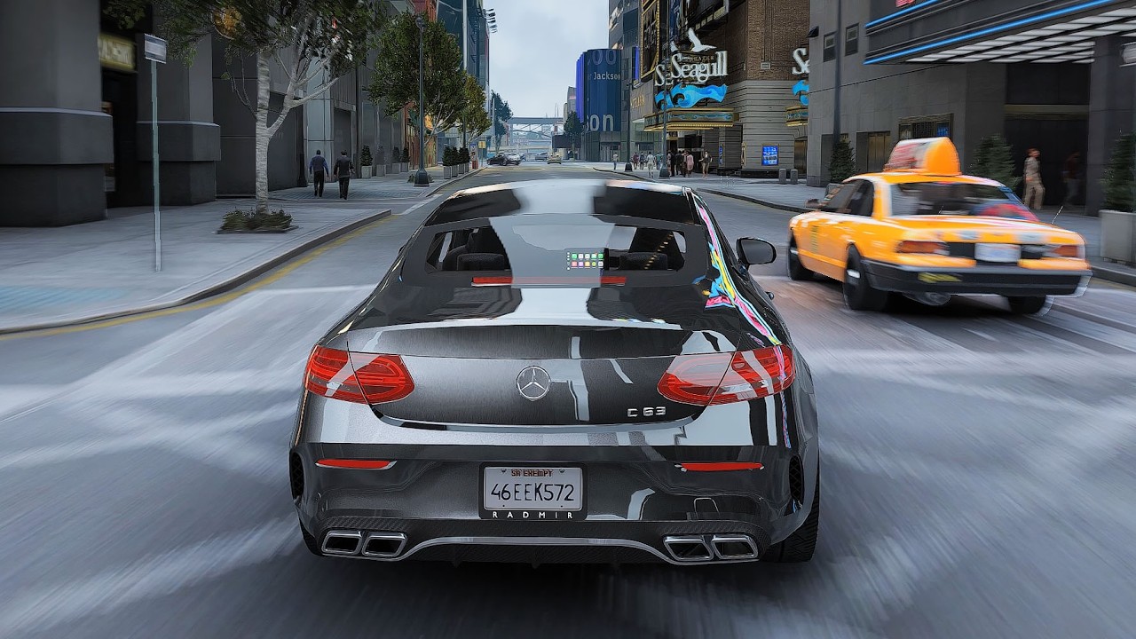 GTA 5 Photorealistic Graphics Enhancement With Real Car Engine Sound Gameplay On RTX4090 4K60FPS