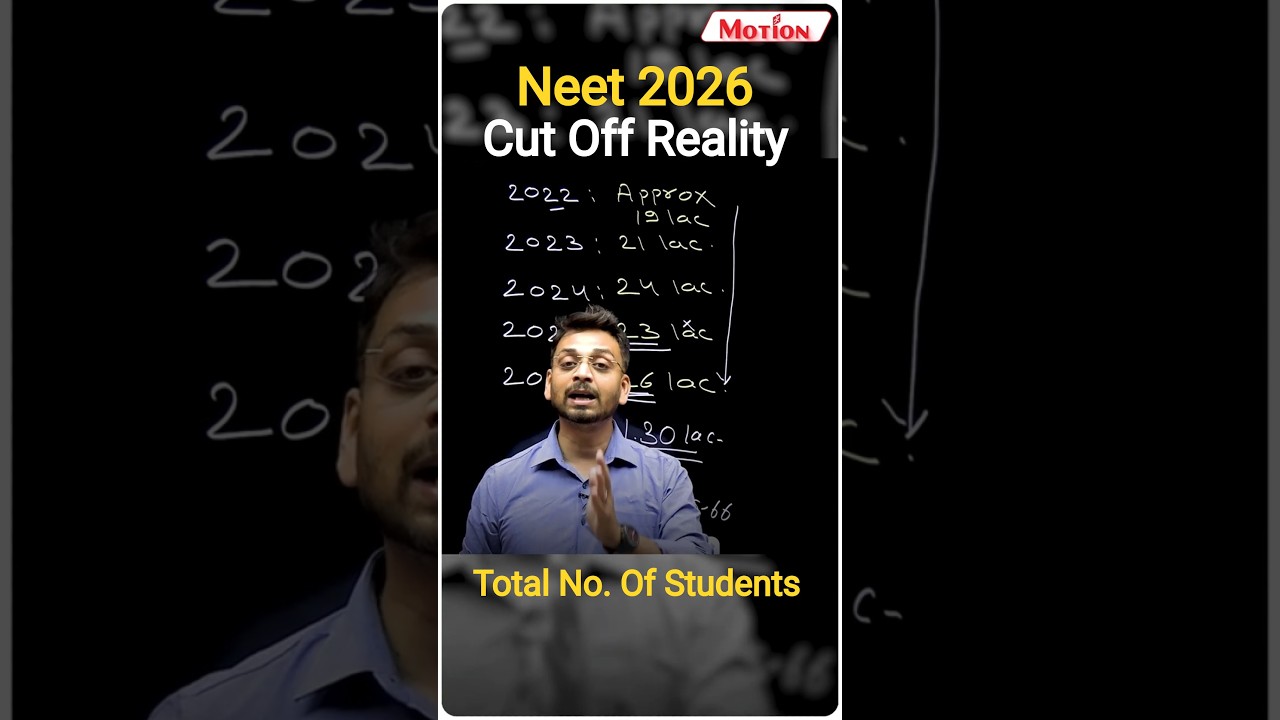 NEET 2026 : Cutoff and Number of Total Students😱#neet2026 #neet #nvsir #strategy | Motion NEET