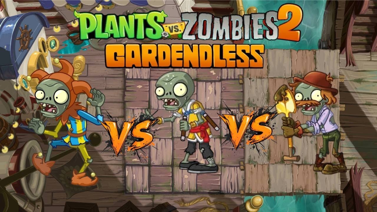 Jester Zombie vs Excavator vs Nunchaku Monk Zombie