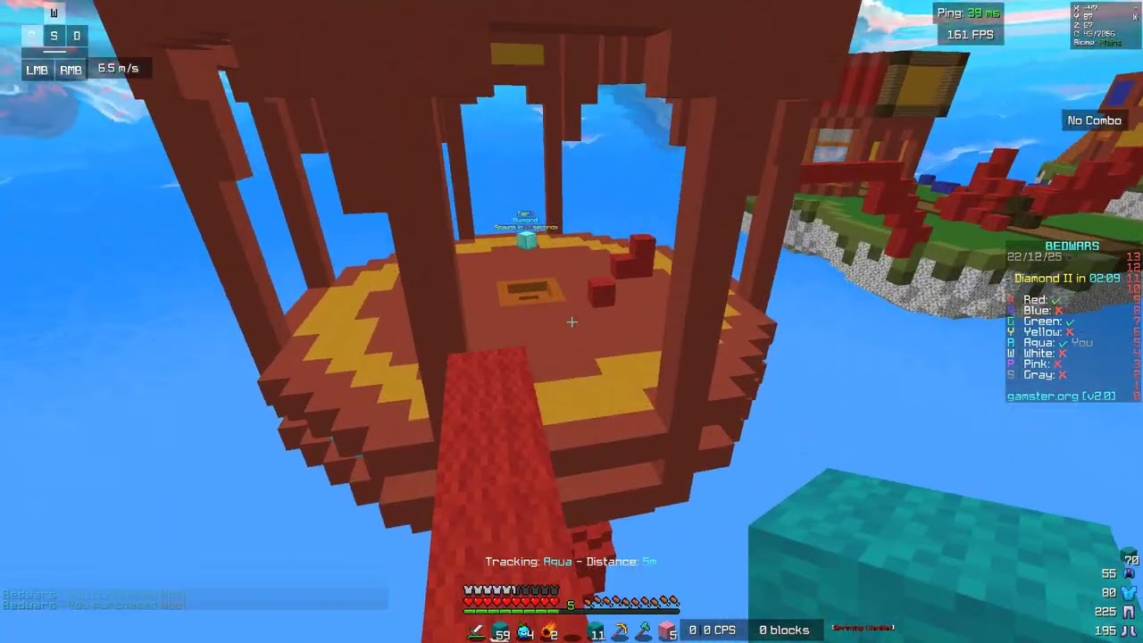 Day 26 to become good at Minecraft - BEDWARS DUO on GAMSTER