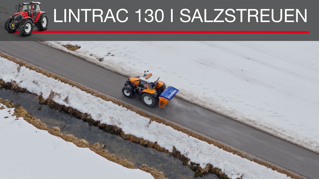 Salzstreuen mit Lindner Lintrac 130