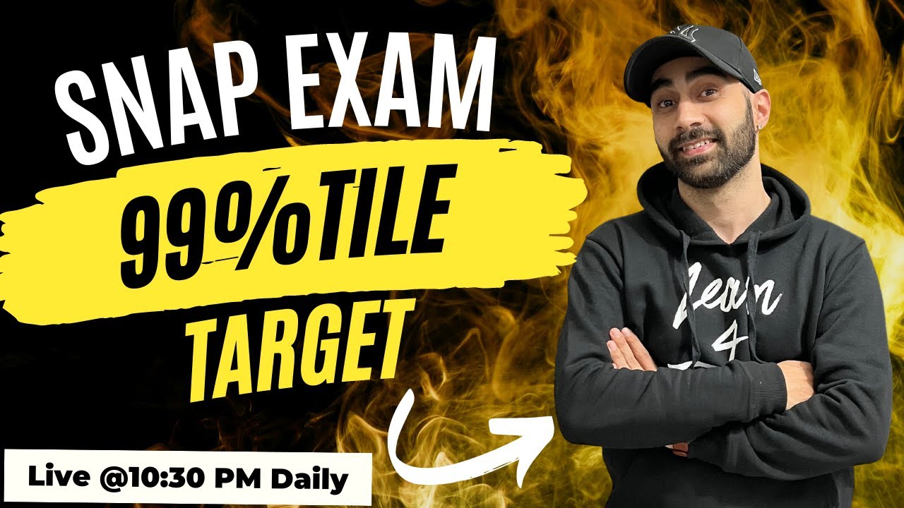 SNAP 2022 | How To Crack SNAP With 99%tile | Tips For SNAP Exam 2022 #snapexam