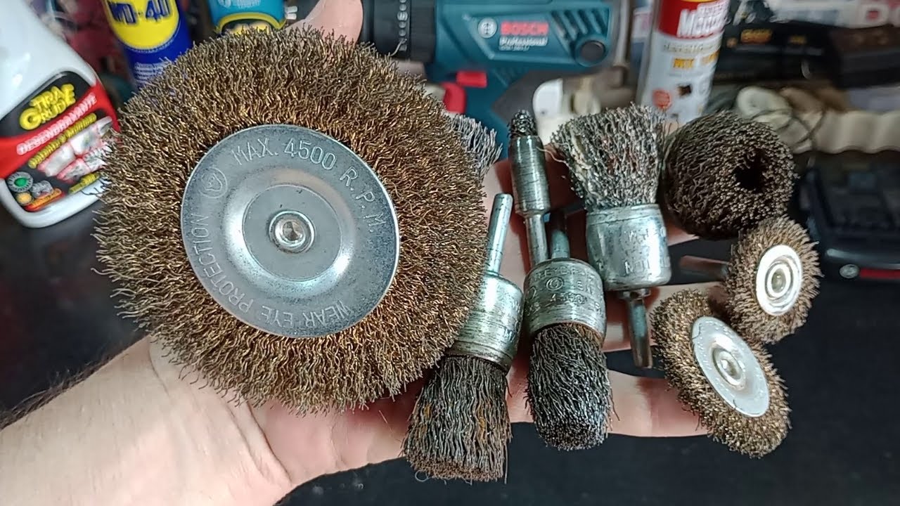 Escovas de Aço Rotativa tipo Copo e Plana Para Furadeira