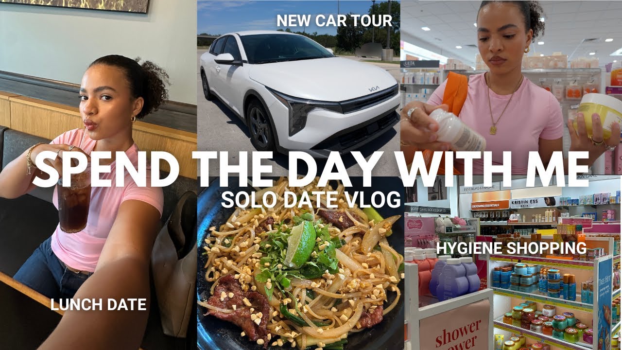 solo date vlog | new car tour, hygiene shopping, lunch date & Ulta haul