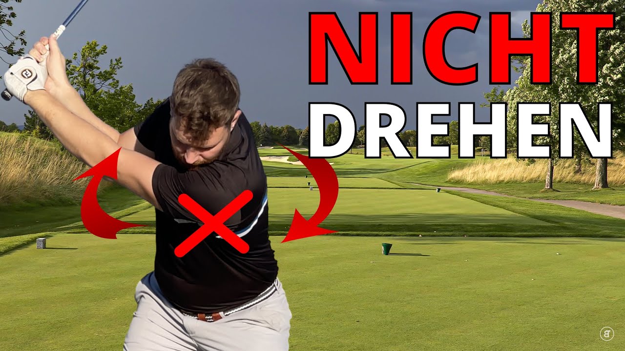 Drehe die Schulter beim Golfschwung mit dem Driver nicht!