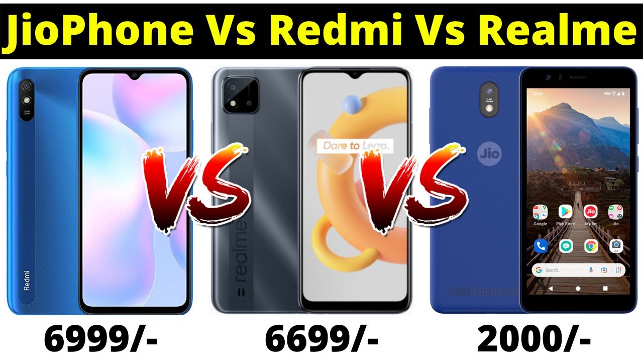 JioPhone Next Vs Redmi 9A Vs Realme C11 2021 | Jiophone Next Launched at 1999 | Phone Under 7000 ?