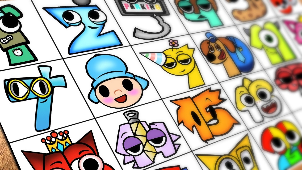 Drawing SPRUNKI OC but NUMBER LORE (1-25) / How to draw SPRUNKI New Mod