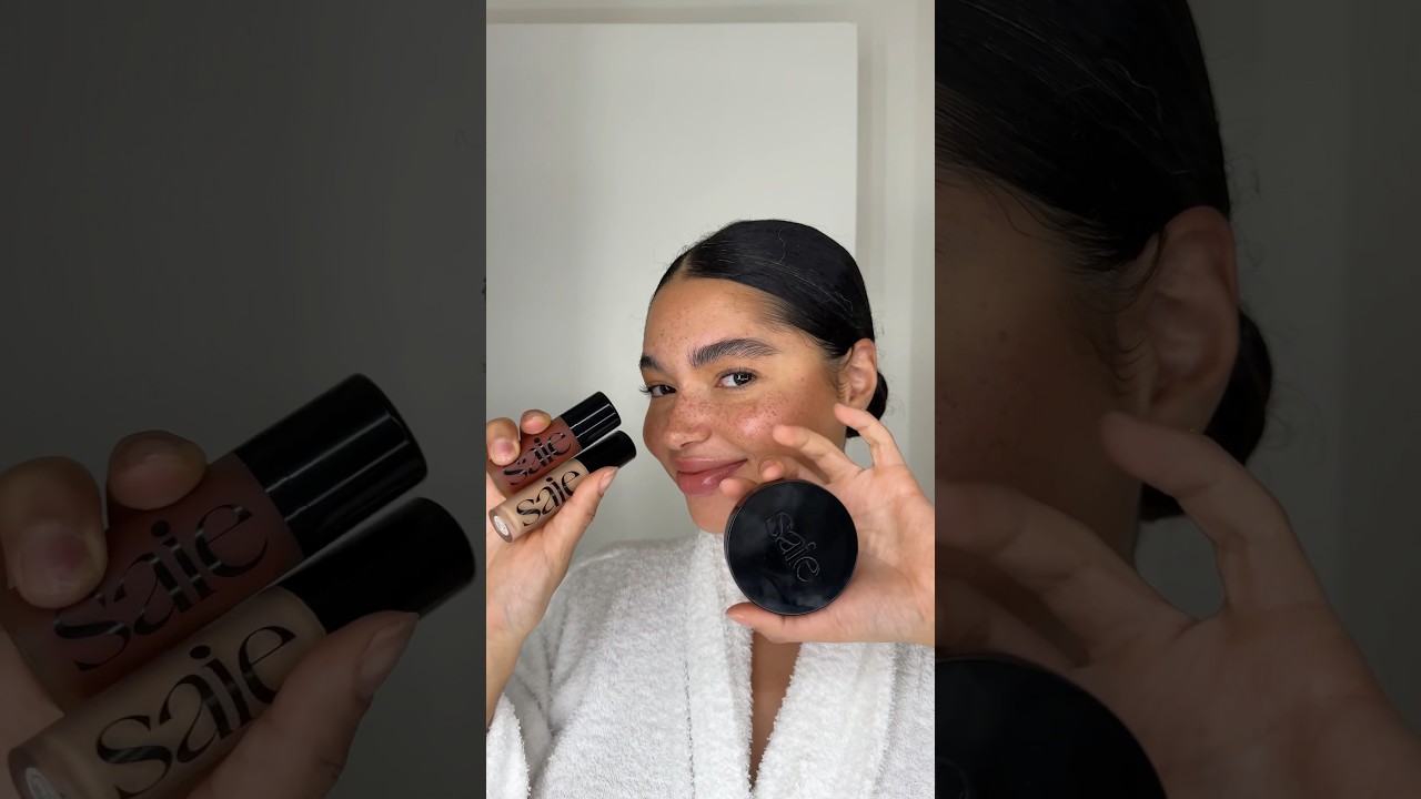 Full face of Saie Beauty, one of my favorite clean beauty brands!!!