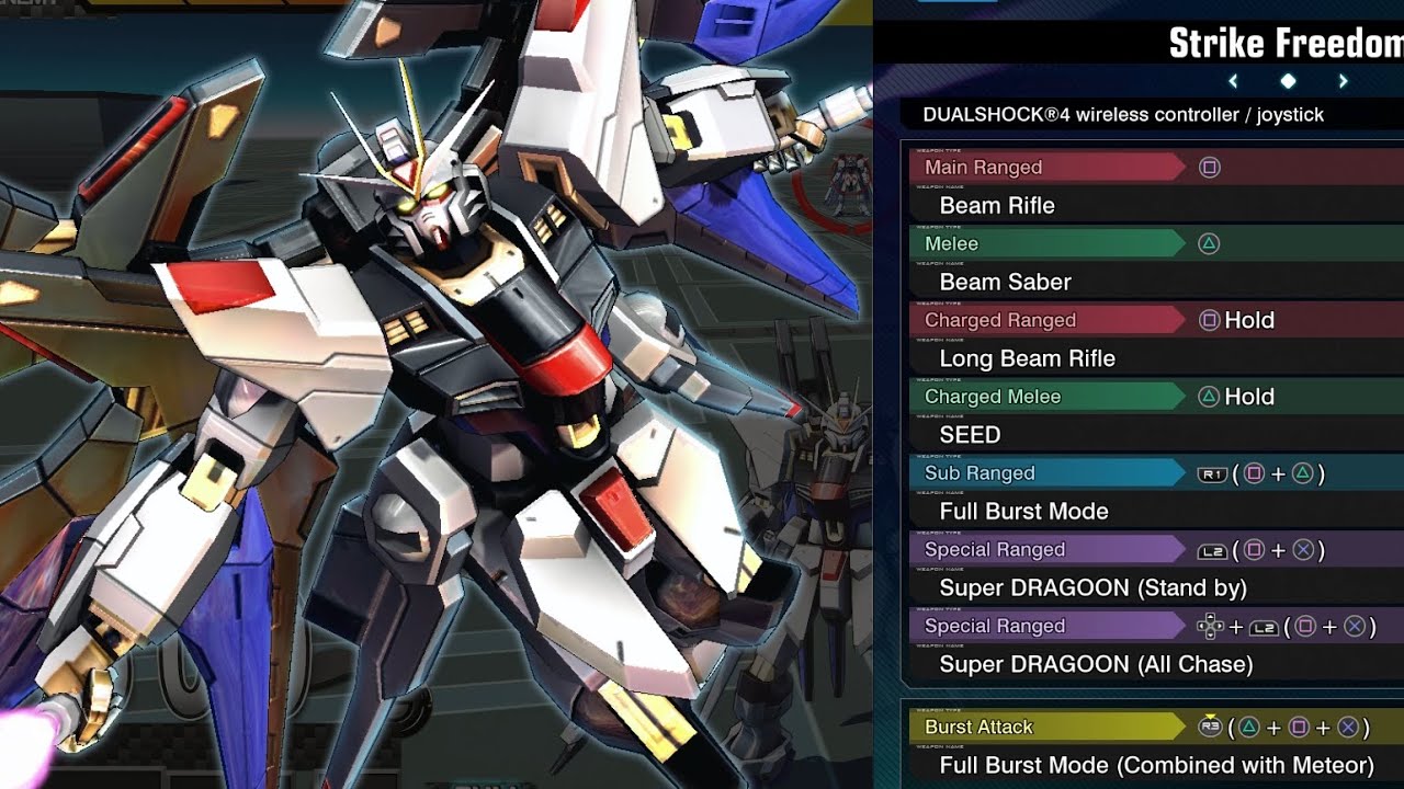 Strike Freedom - Gundam Extreme Versus Maxi Boost ON Combo Guide