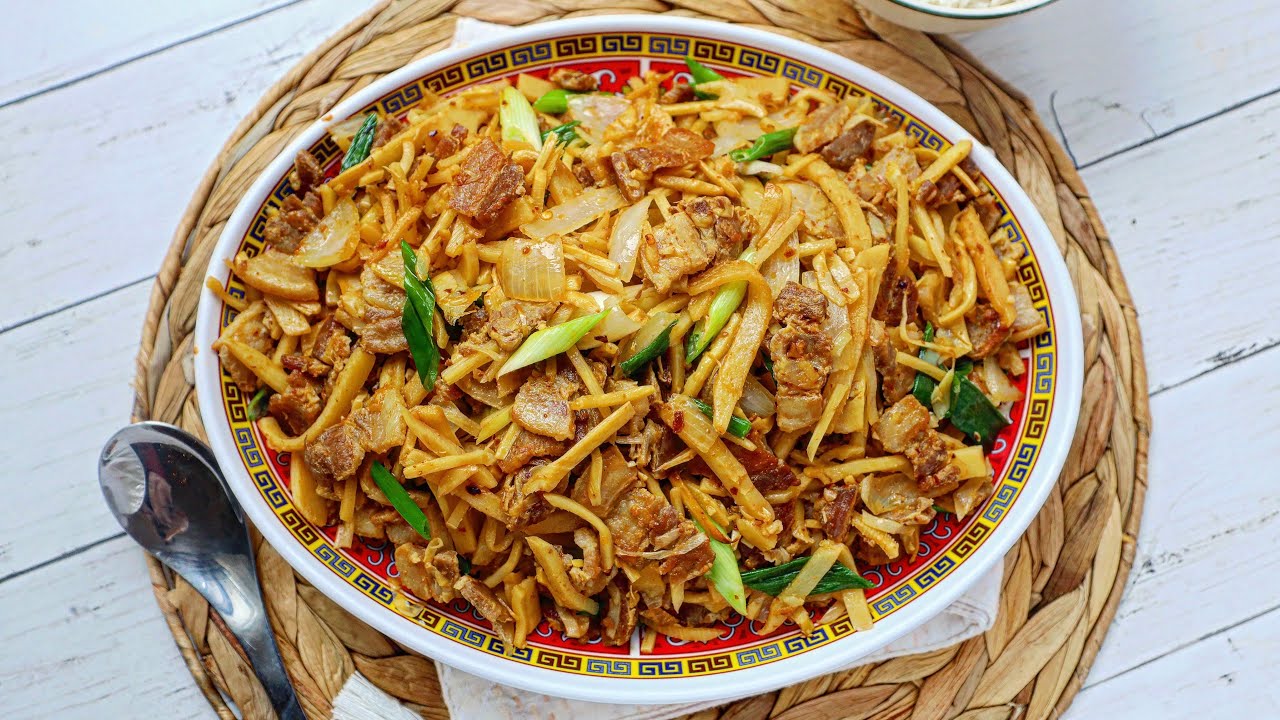 Chili Bamboo w/ Pork Stir Fry